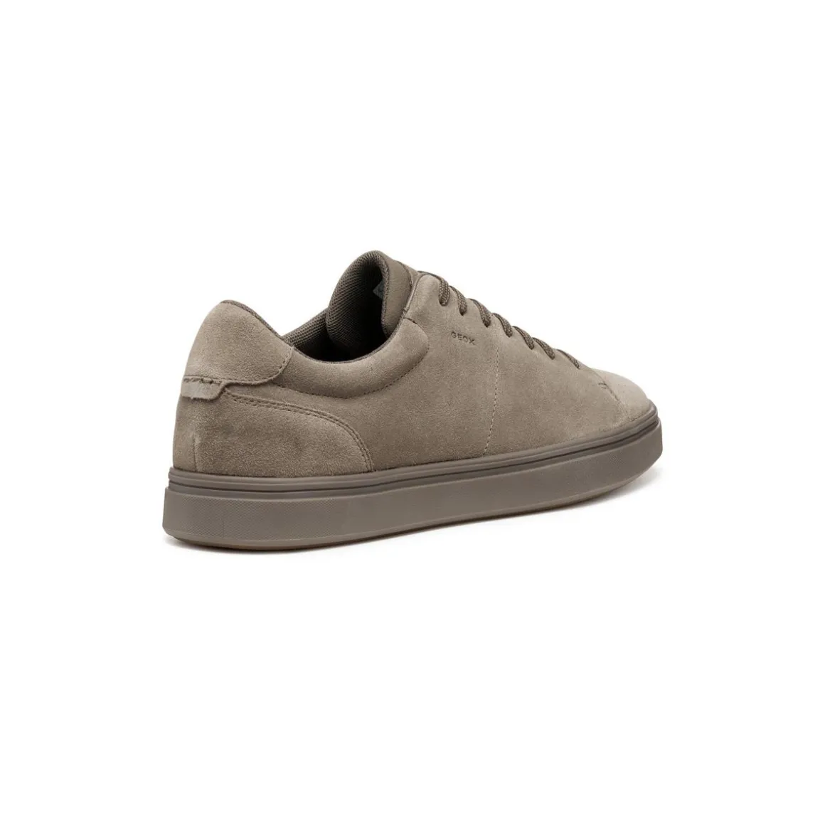Sneakers taupe da Uomo in suede con suola traspirante Geox