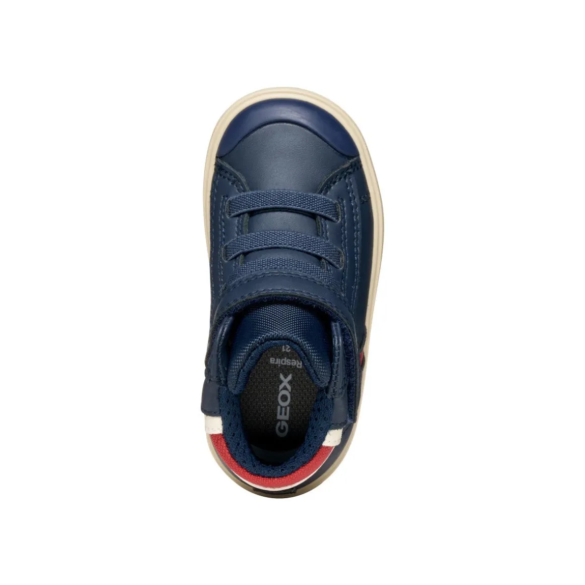 Sneakers traspiranti alte blu da Primi Passi Bambino con strappo Geox