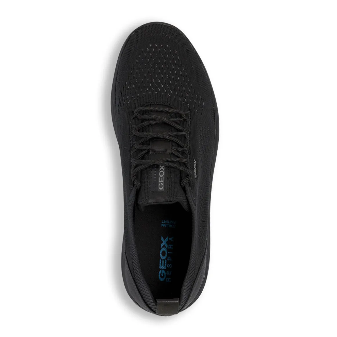 Sneakers traspiranti nere da uomo in tessuto mesh Geox Spherica