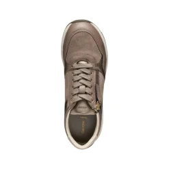 Sneakers trspiranti taupe da Donna con zip Geox