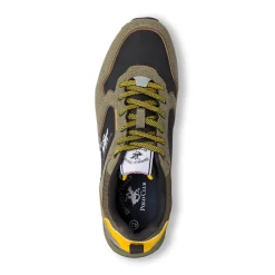 Sneakers verde militare e nere Uomo Beverly Hills Polo Club