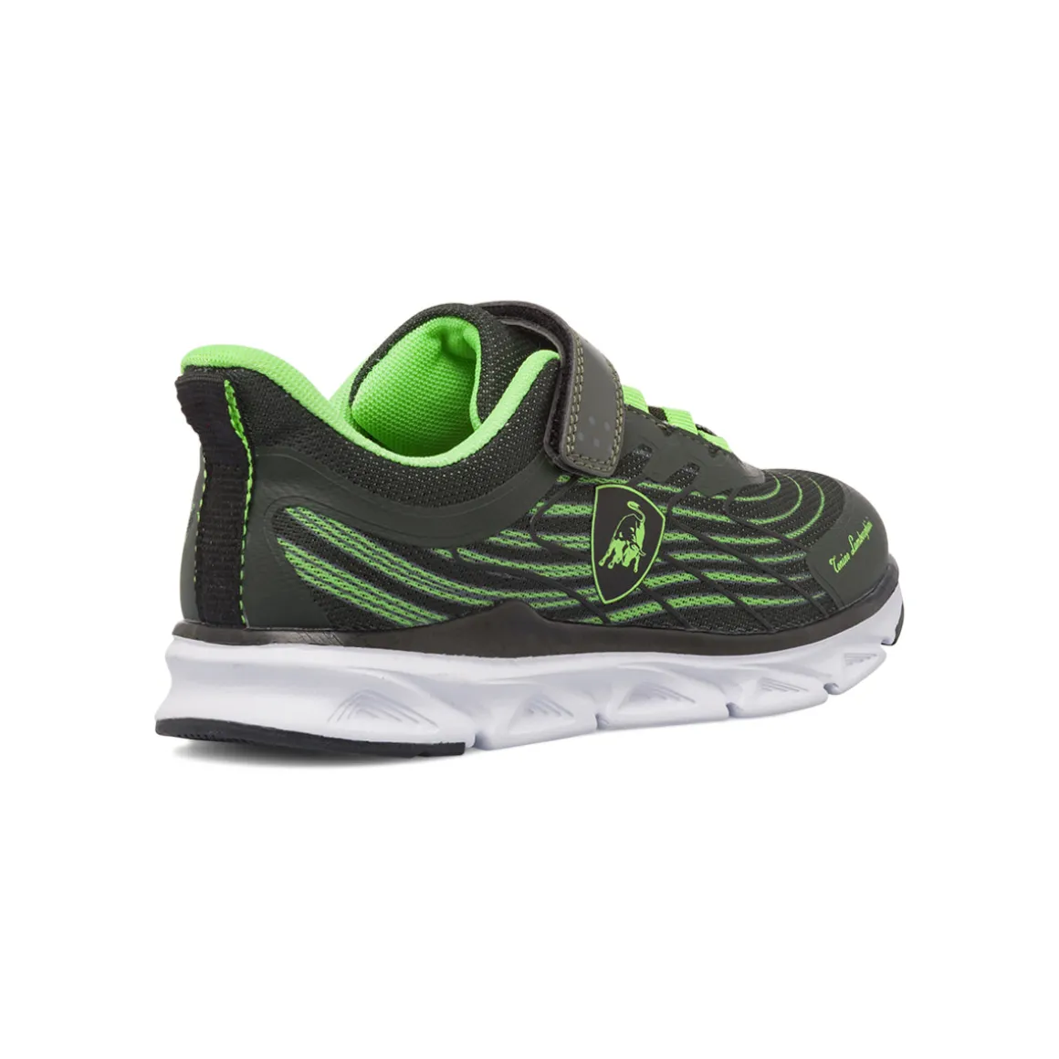 Sneakers verde militareda Bambino con strappo Tonino Lamborghini