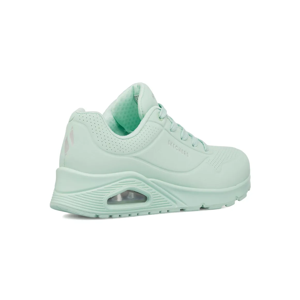 Sneakers verdi chiaro da Donna con suola ad aria e memory Foam Skechers Uno