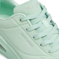 Sneakers verdi chiaro da Donna con suola ad aria e memory Foam Skechers Uno
