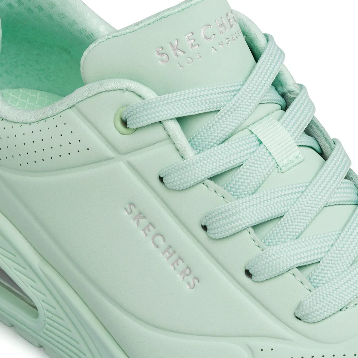 Sneakers verdi chiaro da Donna con suola ad aria e memory Foam Skechers Uno