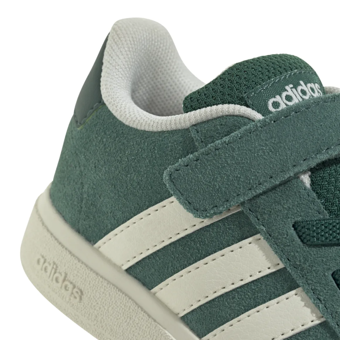 Sneakers verdi con chiusura a strappo da Bambino adidas