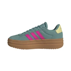 Sneakers verdi da Ragazza adidas VL Court Bold con dettagli rosa