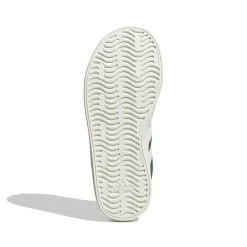 Sneakers verdi da ragazzo con strisce bianche adidas VL Court 3.0 K
