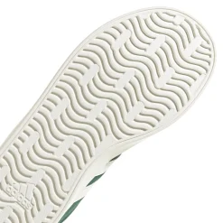 Sneakers verdi da ragazzo con strisce bianche adidas VL Court 3.0 K