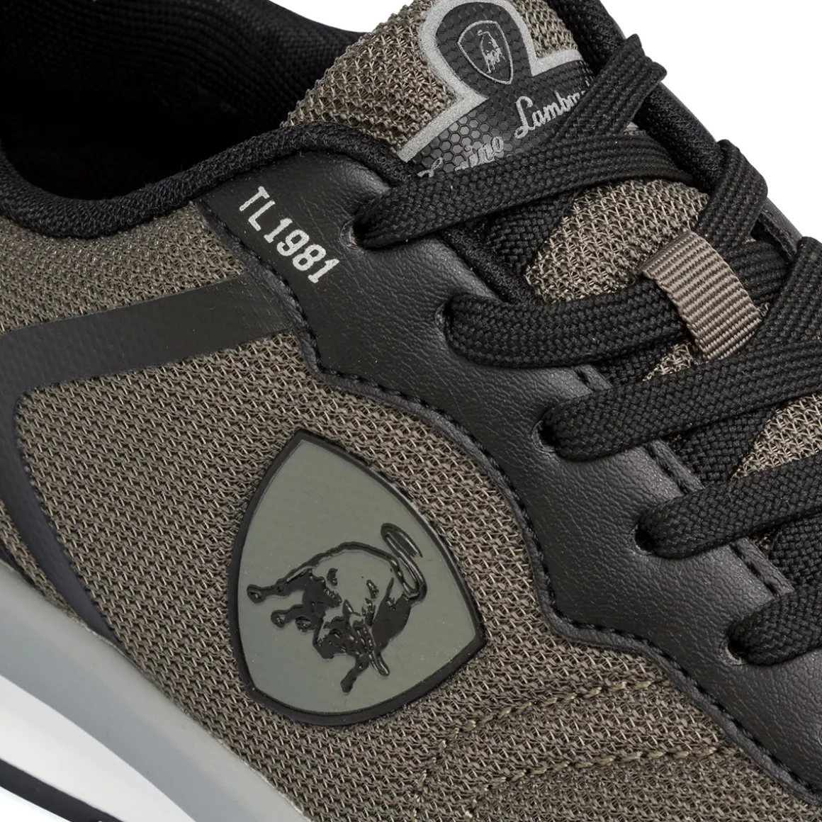 Sneakers verdi da Uomo con logo laterale Tonino Lamborghini