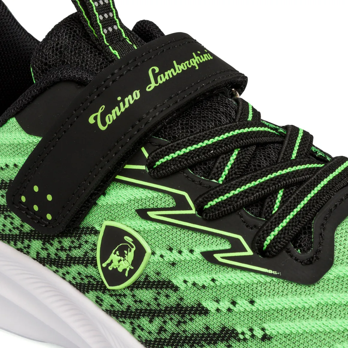Sneakers verdi e nere da bambino Raptorkick Signature Tonino Lamborghini