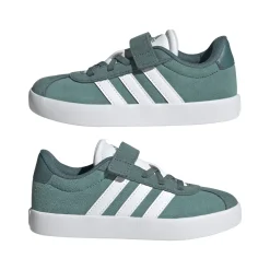 Sneakers verdi effetto scamosciato da Bambino e Ragazzo adidas
