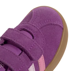 Sneakers viola da bambina con chiusura a strappo adidas VL Court 3.0