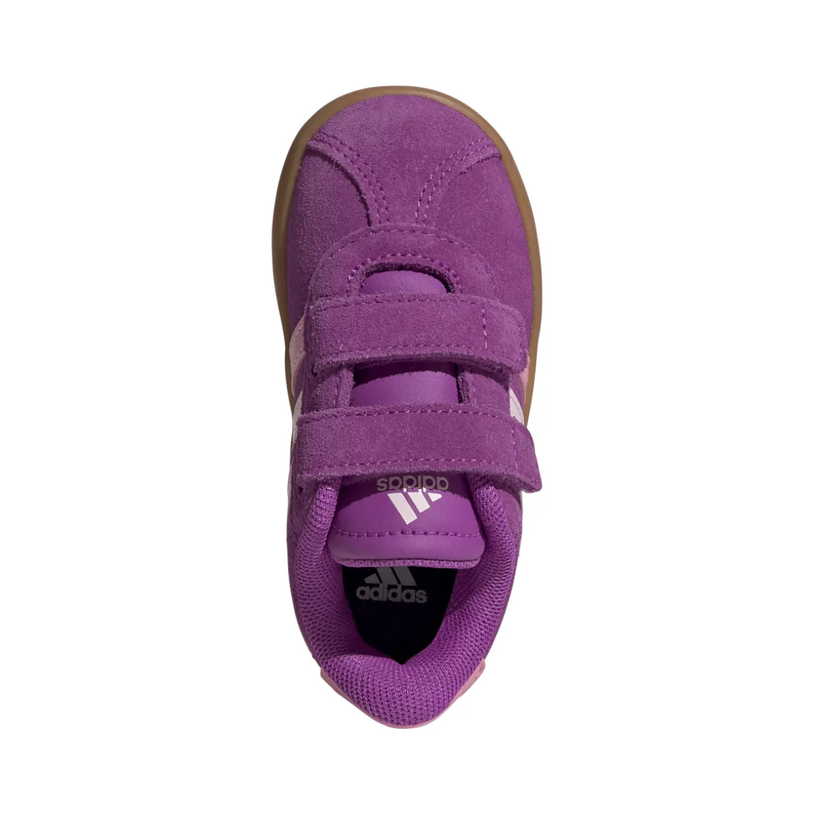 Sneakers viola da bambina con chiusura a strappo adidas VL Court 3.0