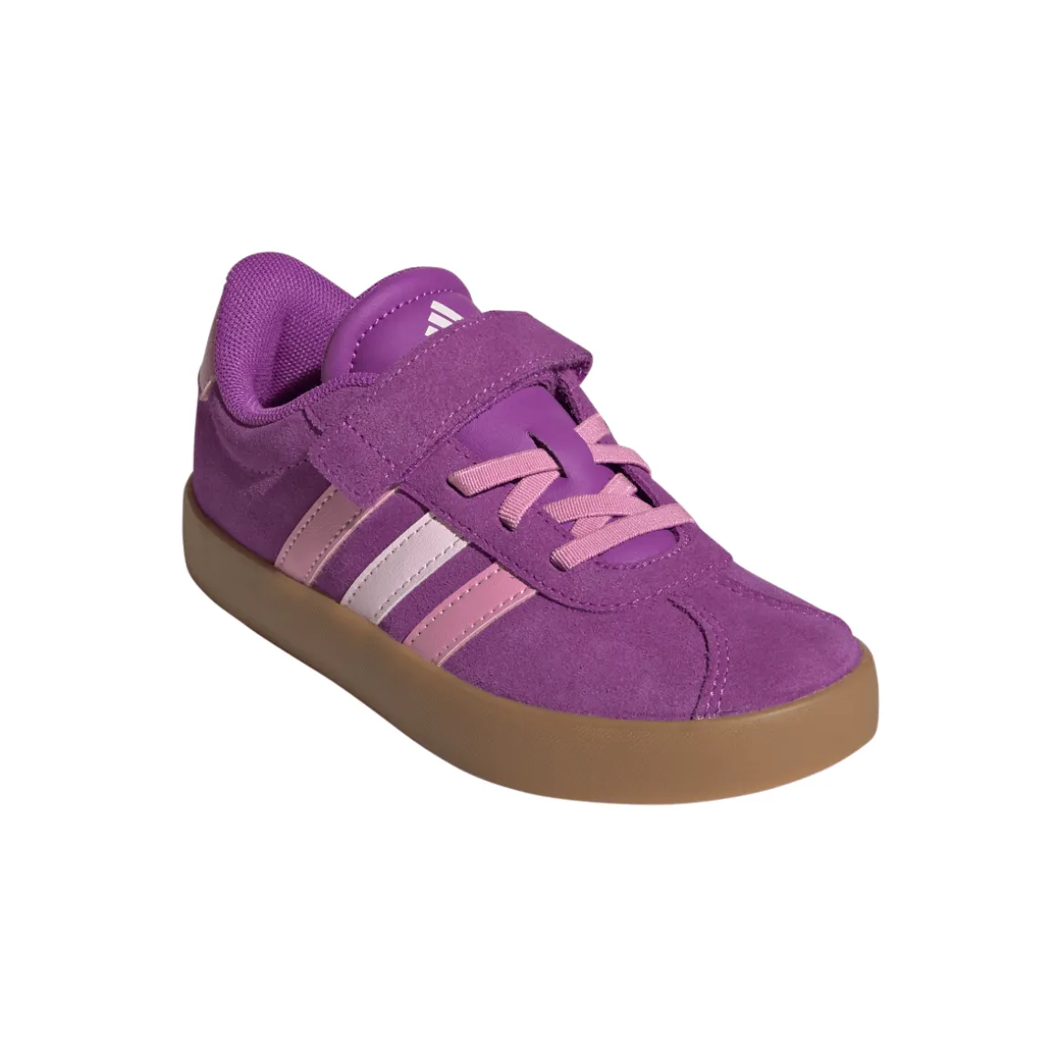 Sneakers viola da Bambina con chiusura a strappo VL COURT 3.0 adidas