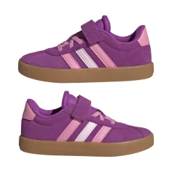 Sneakers viola da Bambina con chiusura a strappo VL COURT 3.0 adidas