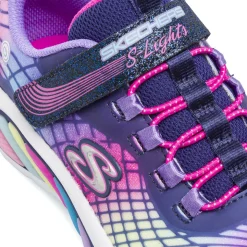Sneakers viola da bambina con luci Skechers S Lights Rainbow