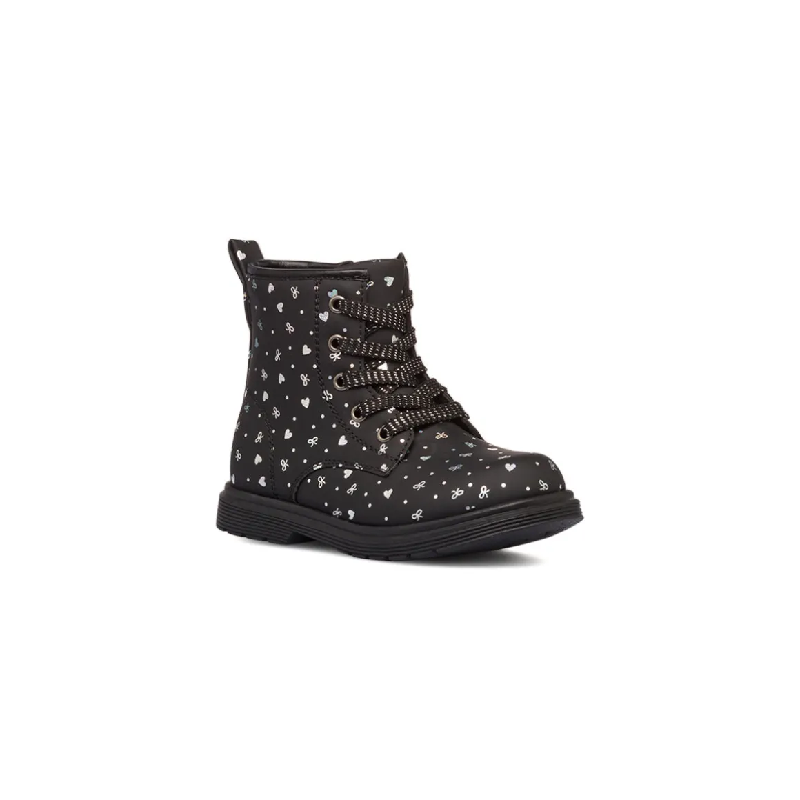Stivaletti da ragazza neri con dettagli glitter Le Scarpe di Alice