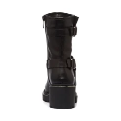 Stivaletti biker con tacco 6 cm neri da donna Lora Ferres