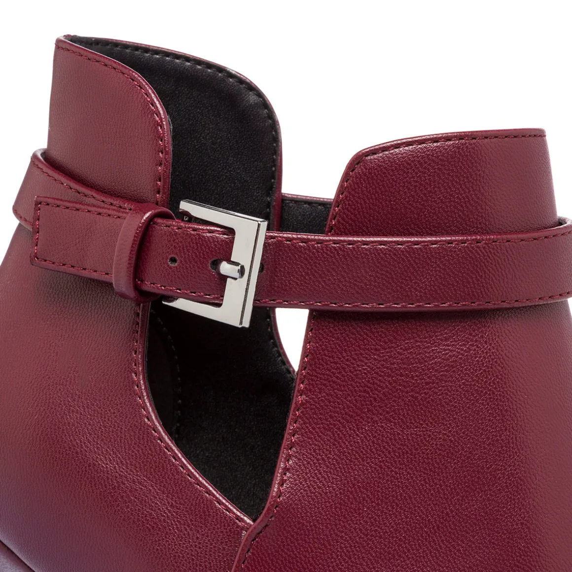 Stivaletti Bordeaux da Donna con tacco 8,5 cm e fibbia Lora Ferres