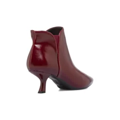 Stivaletti bordeaux da Donna con tacco a kitten 6 cm Swish Jeans