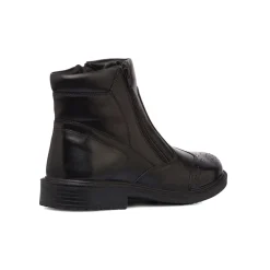 Stivaletti brogue comfort nero da uomo in pelle P Soft
