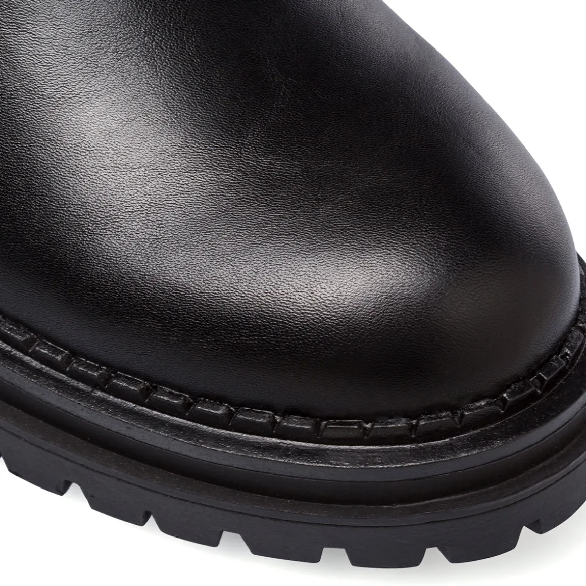 Stivaletti Chelsea da donna neri con suola carrarmato Swish Jeans