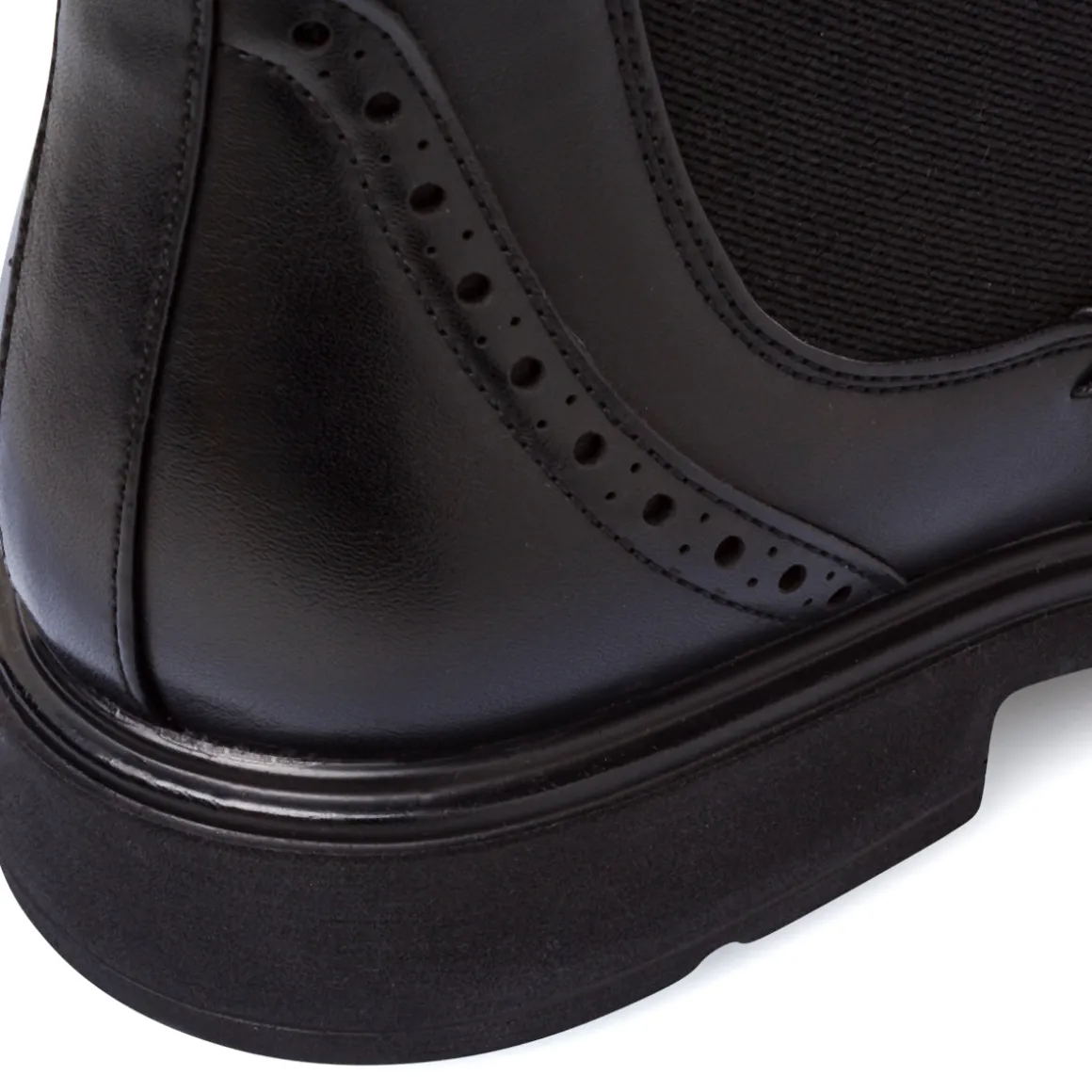 Stivaletti Chelsea da Uomo Neri con Zip e Fascia Elastico Riflessi Urbani