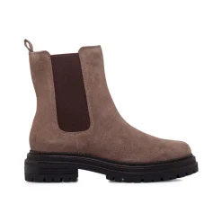 Stivaletti Chelsea Marroni da Donna in suede effetto scamosciato Primopiano