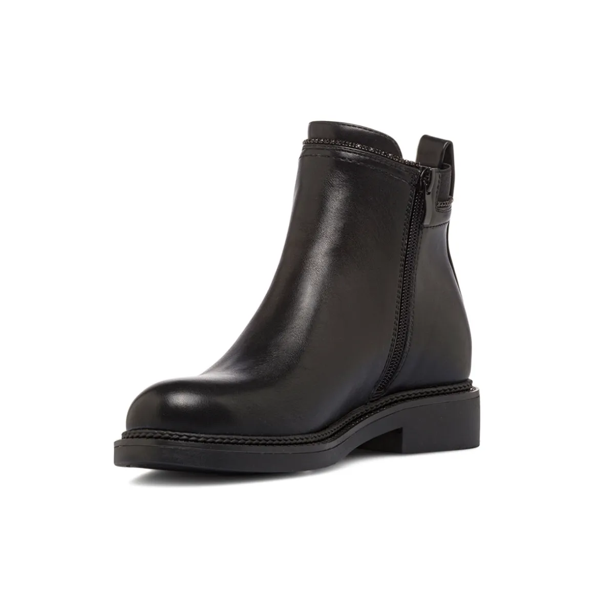 Stivaletti Chelsea neri da Donna con zip e borchie Lora Ferres