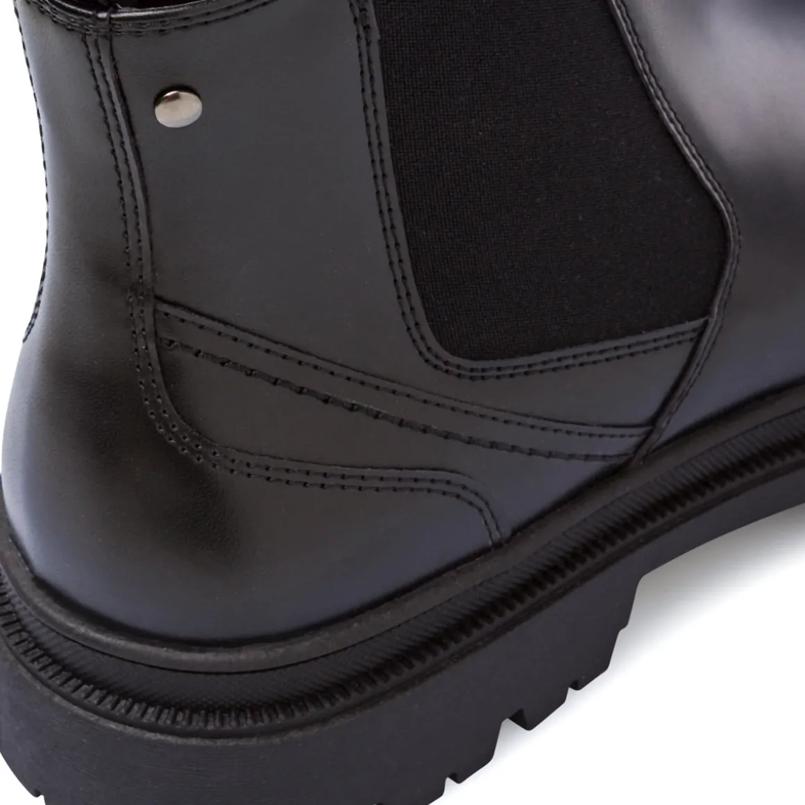 Stivaletti Chelsea neri da Uomo con elastico Riflessi Urbani