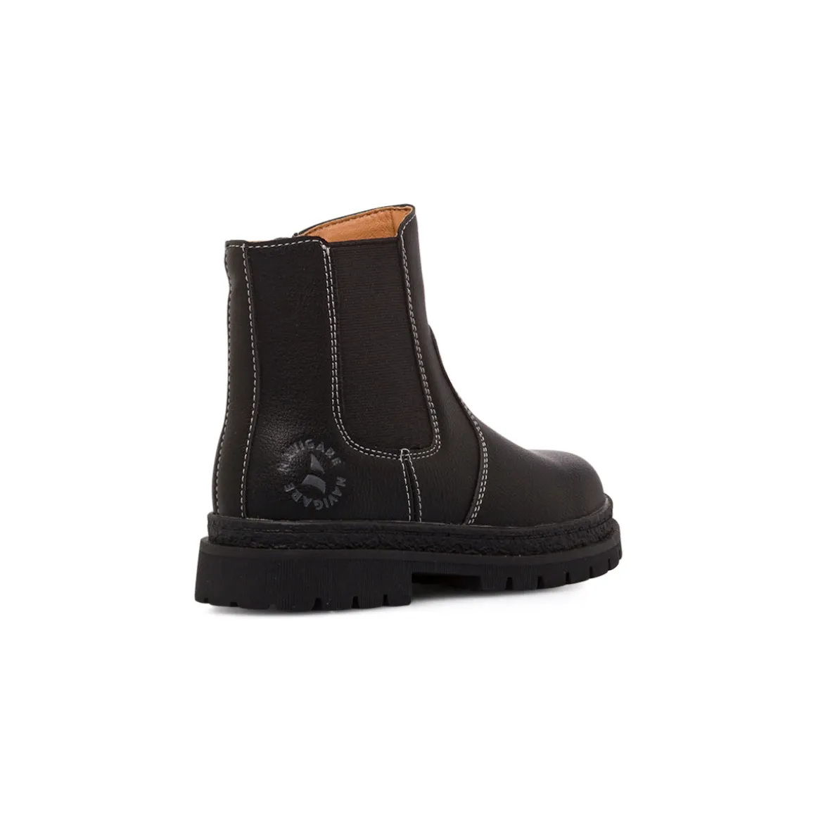 Stivaletti chelsea neri da Ragazzo con zip Navigare