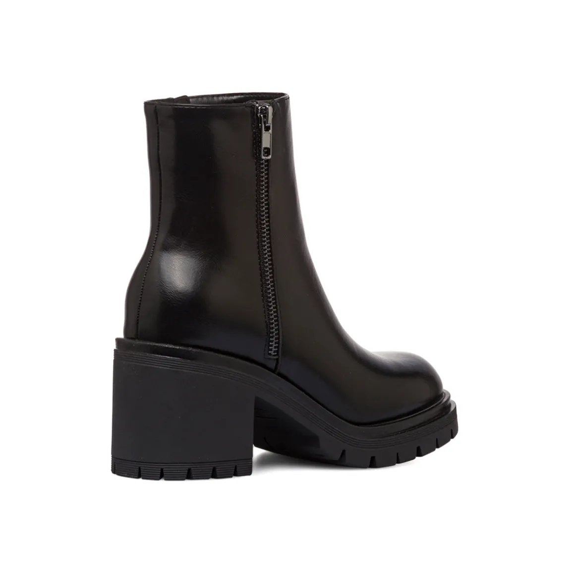 Stivaletti chunky neri con tacco 7,5 cm da donna Lora Ferres