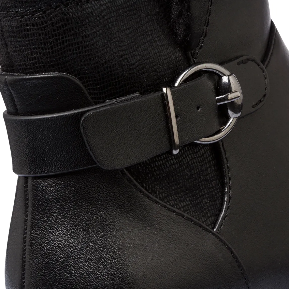 Stivaletti comfort da donna neri con tacco 5 cm P Soft