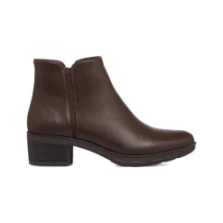 Stivaletti comfort da donna marroni con tacco 8,5 cm P Soft