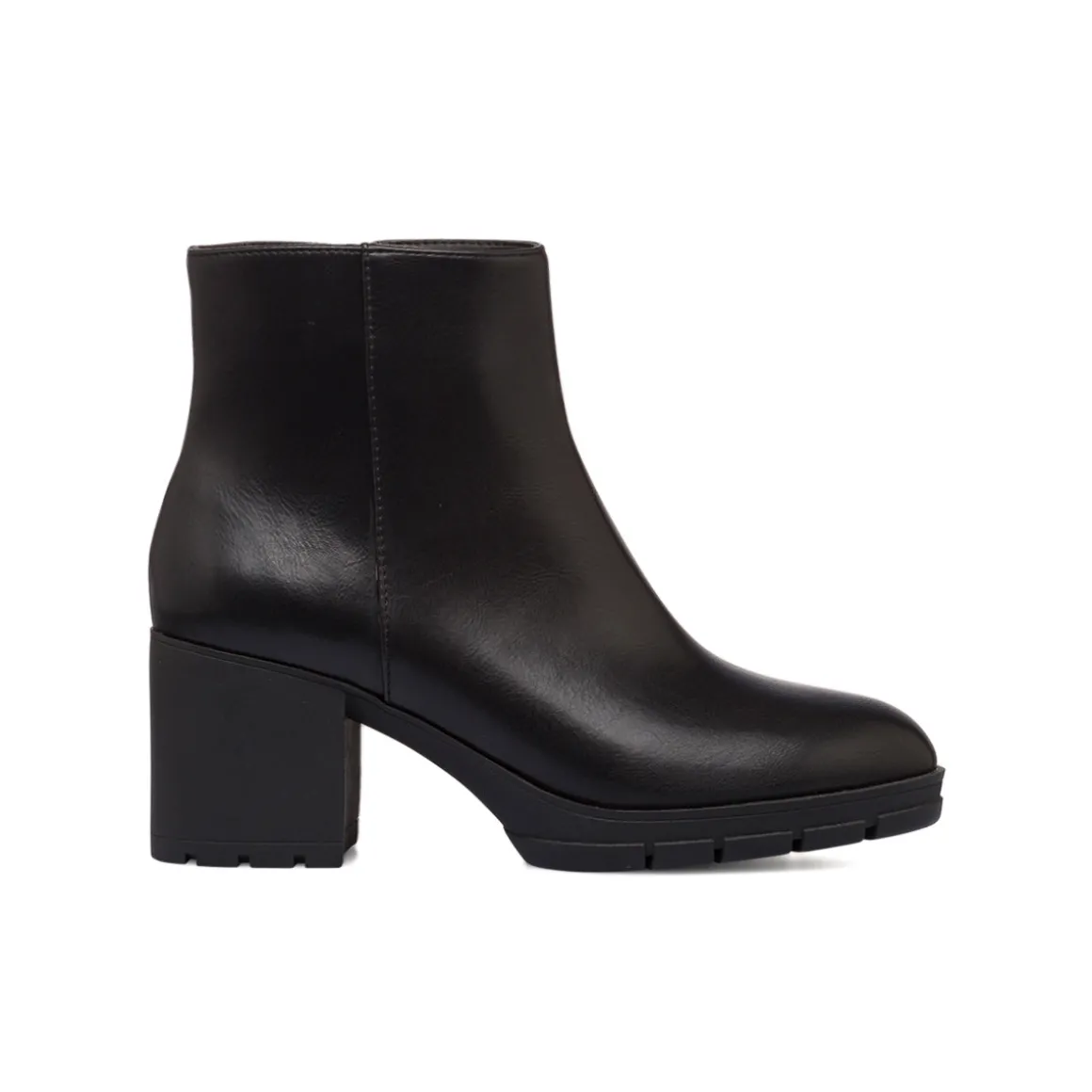 Stivaletti comfort neri con tacco 7 cm da donna P Soft