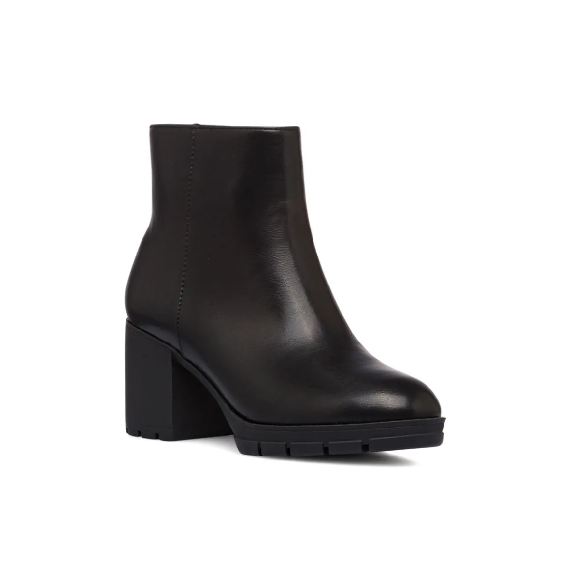 Stivaletti comfort neri con tacco 7 cm da donna P Soft