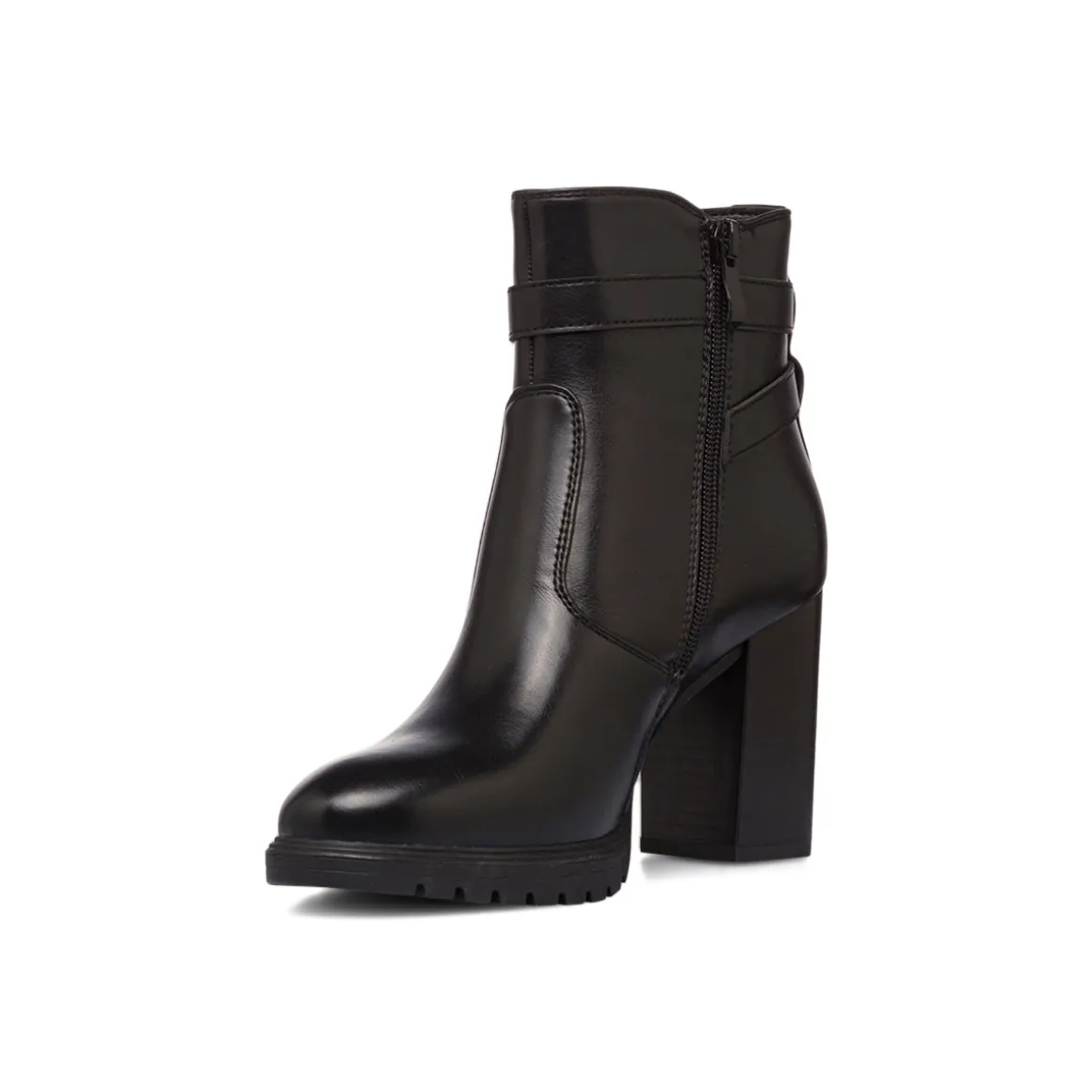 Stivaletti comfort neri con fibbia da Donna P Soft