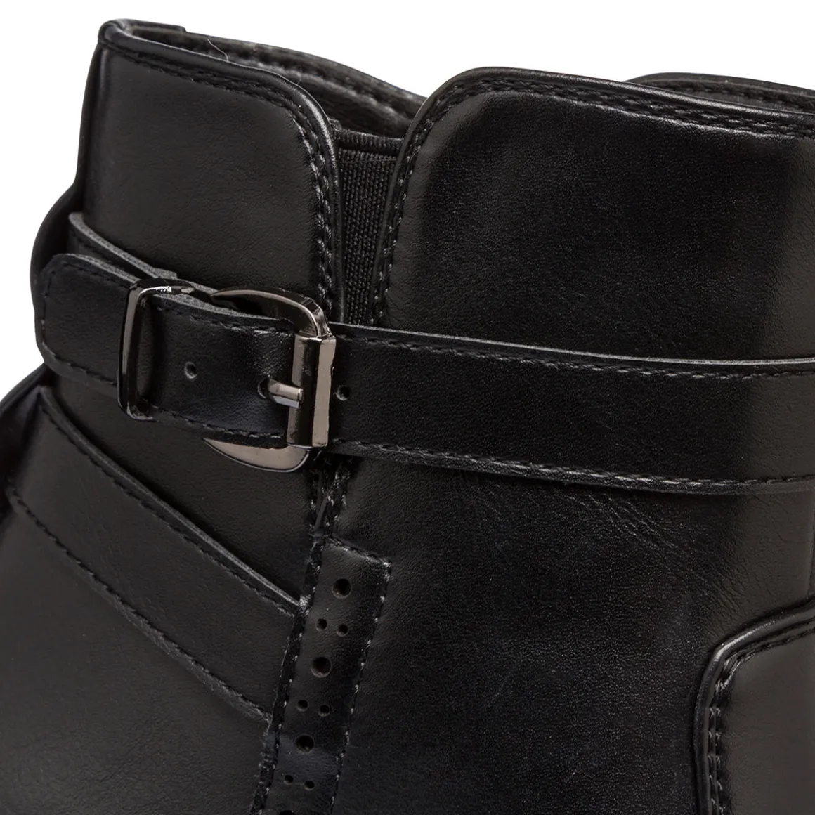 Stivaletti comfort neri con fibbia da Donna P Soft