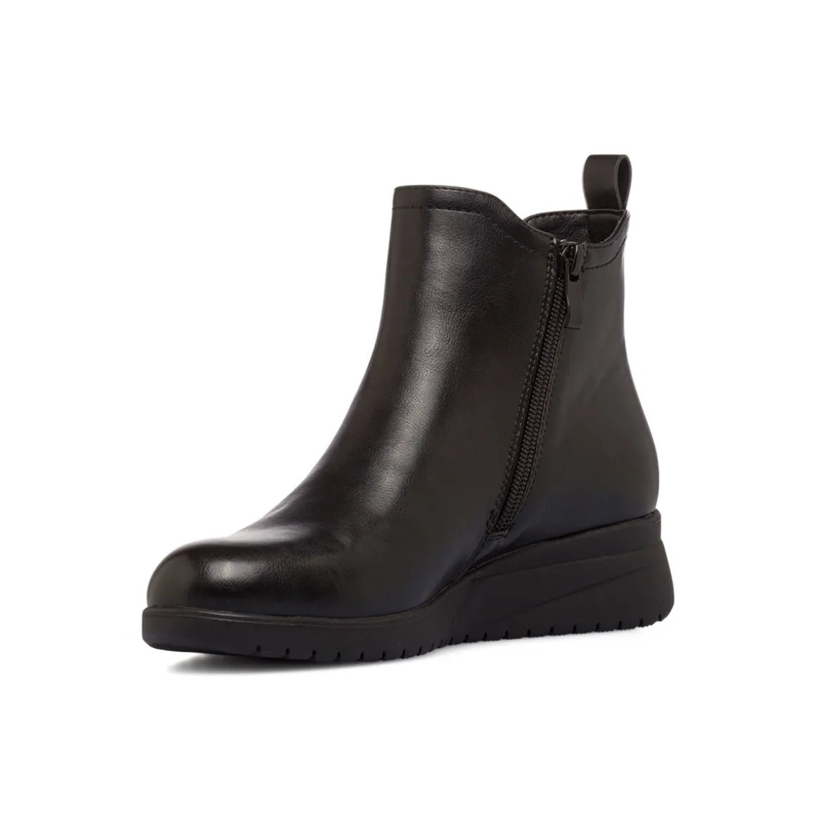 Stivaletti comfort neri da Donna con zip P Soft