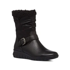 Stivaletti comfort neri da donna con fibbia P Soft