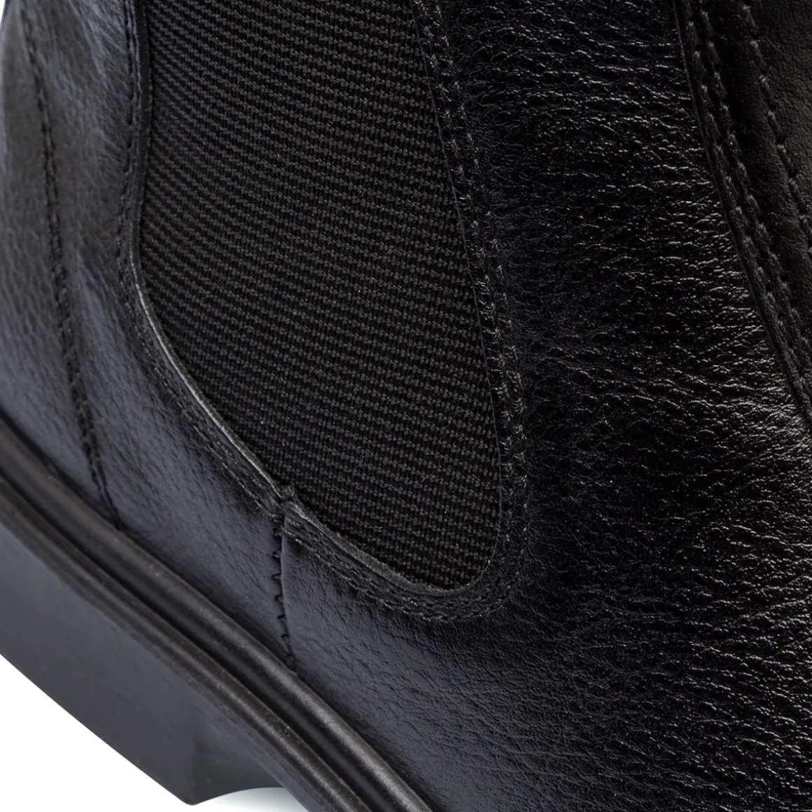 Stivaletti comfort neri da uomo in pelle P Soft