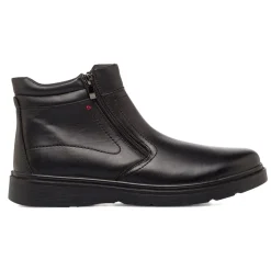 Stivaletti comfort neri da Uomo con zip laterale P Soft