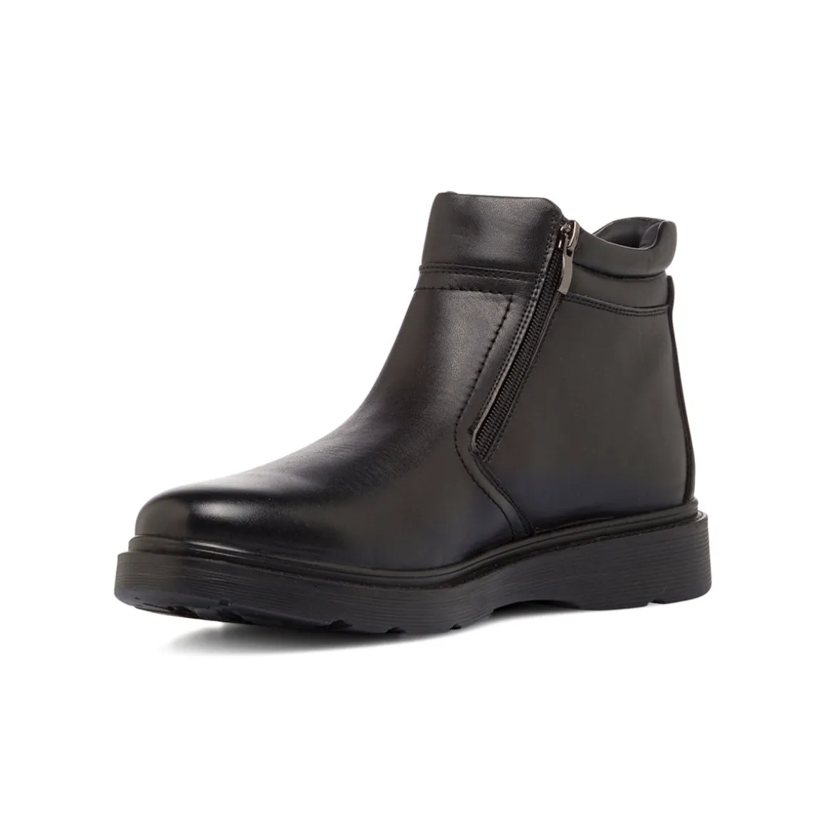 Stivaletti comfort neri da Uomo con zip laterale P Soft