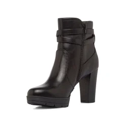 Stivaletti comfort neri da Donna con tacco 9 cm e fibbia P Soft