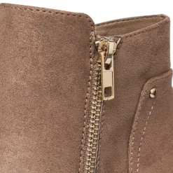 Stivaletti comfort taupe da Donna con tacco 5 cm P Soft