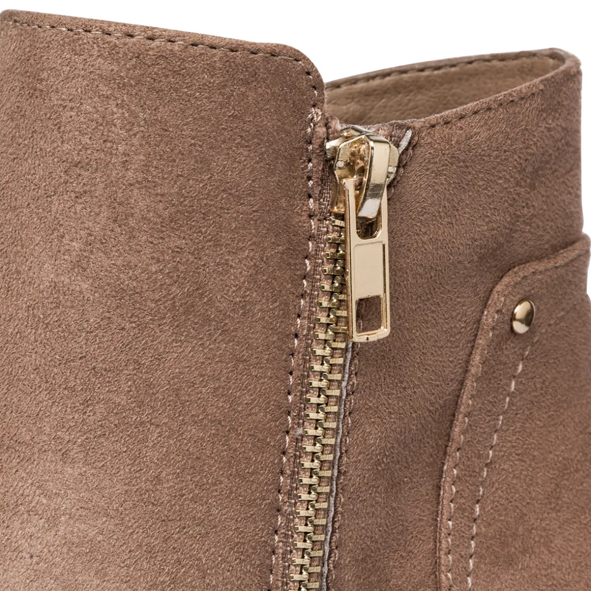 Stivaletti comfort taupe da Donna con tacco 5 cm P Soft