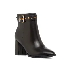 Stivaletti comodi e flessibili neri da Donna con tacco 7,5 cm P Smart
