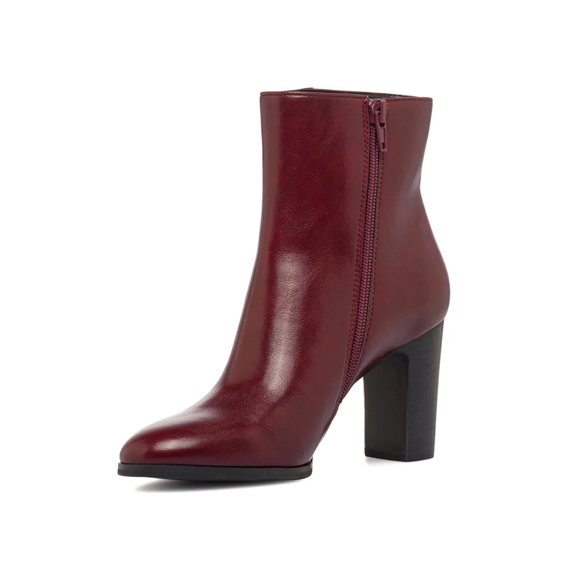 Stivaletti comodi e flessibili bordeaux da Donna con tacco P Smart