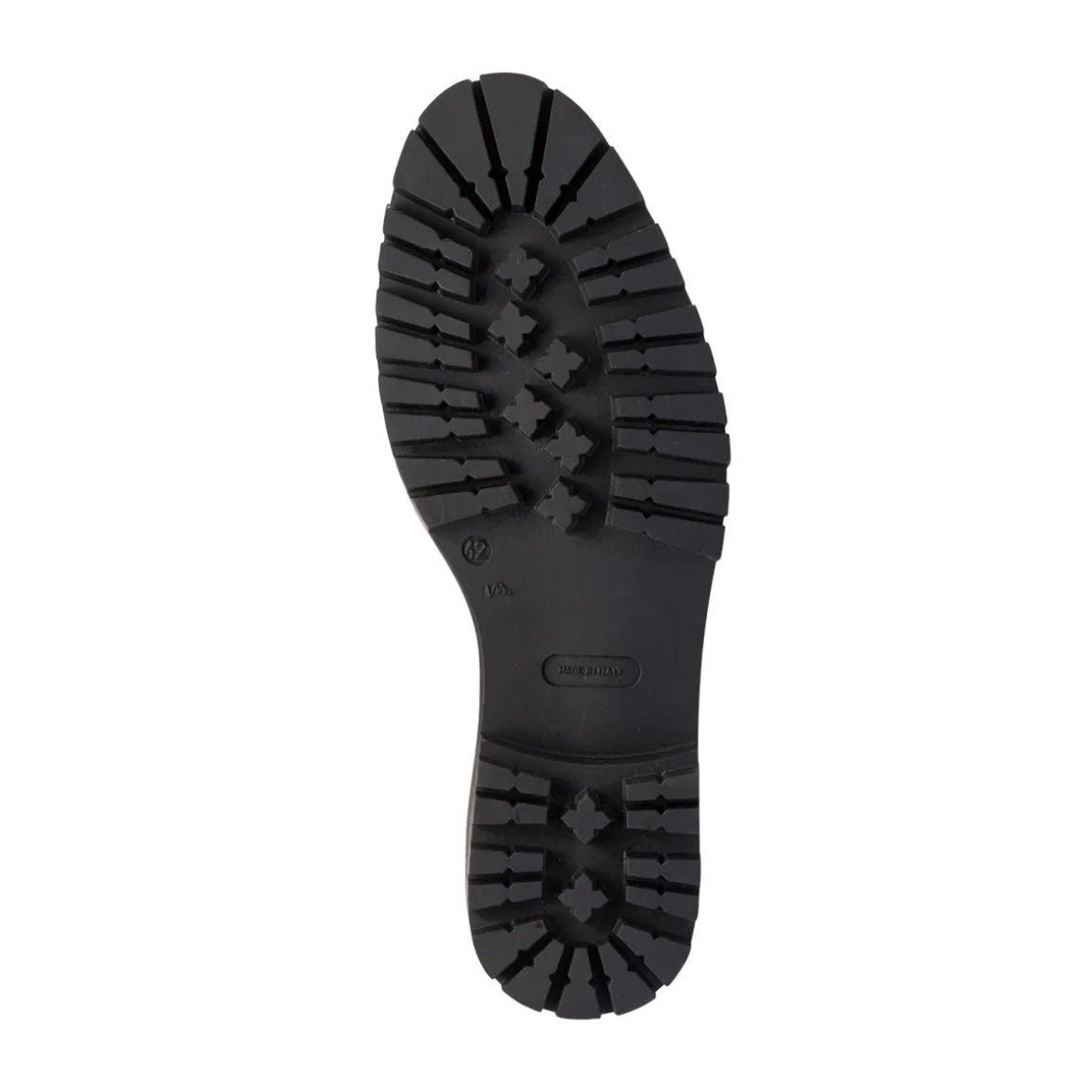 Stivaletti con elastici marroni in pelle da uomo con suola chunky Primopiano